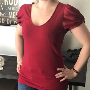 Express Red Bow Shirt (Large)